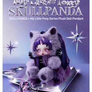 Skullpanda x My Little Pony Purple Plush Doll Pendant—Apple Jack